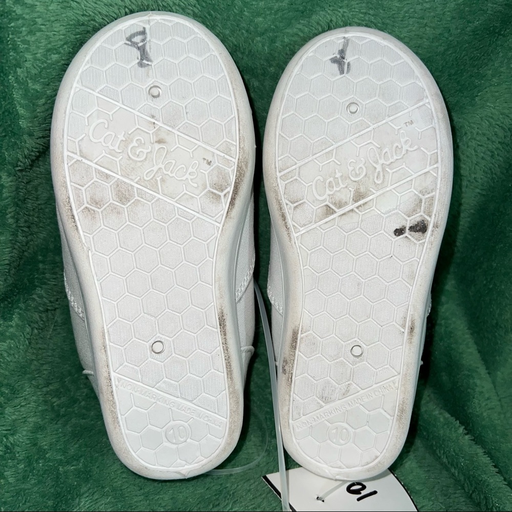 🇺🇸 Cat & Jack Shoes Toddler Girls Size 10 11 Slip On Sneakers USA 4th of July - Picture 3 of 8